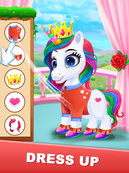 Unicorn Pony Dressup Spa Salon - Gameplay image of android game