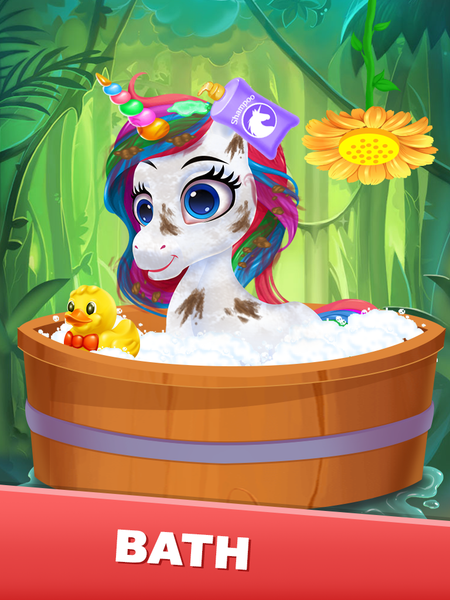 Unicorn Pony Dressup Spa Salon - Gameplay image of android game