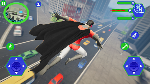 Flying Super Hero Vegas Rescue - Gameplay image of android game