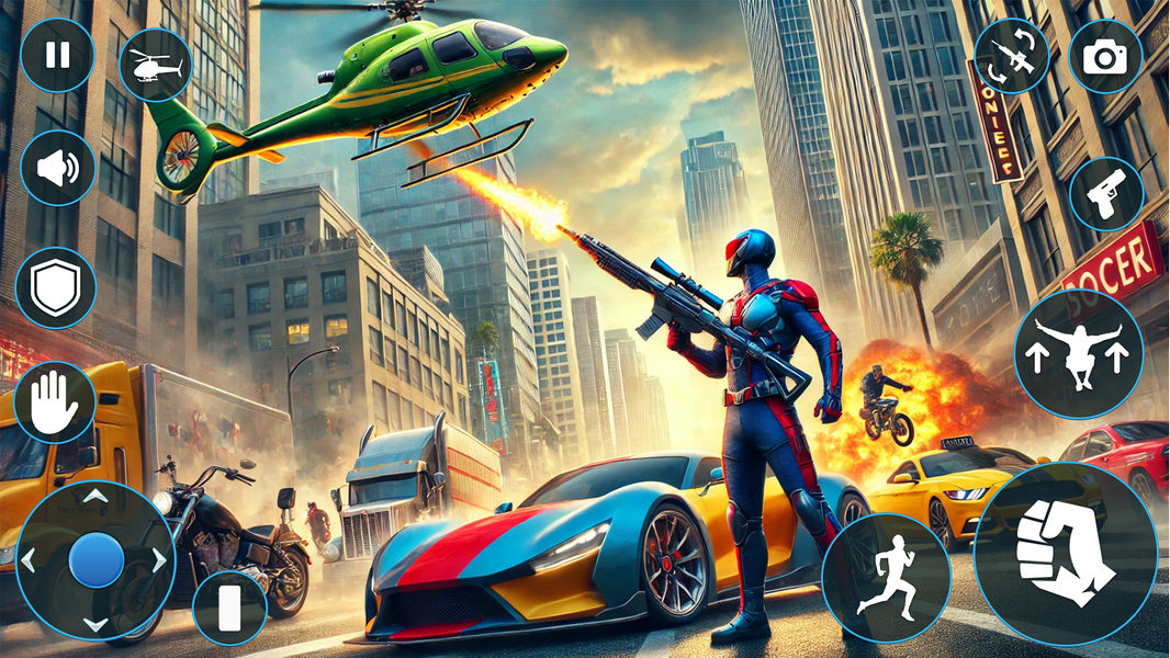 Superhero Game: Mafia City War - عکس بازی موبایلی اندروید