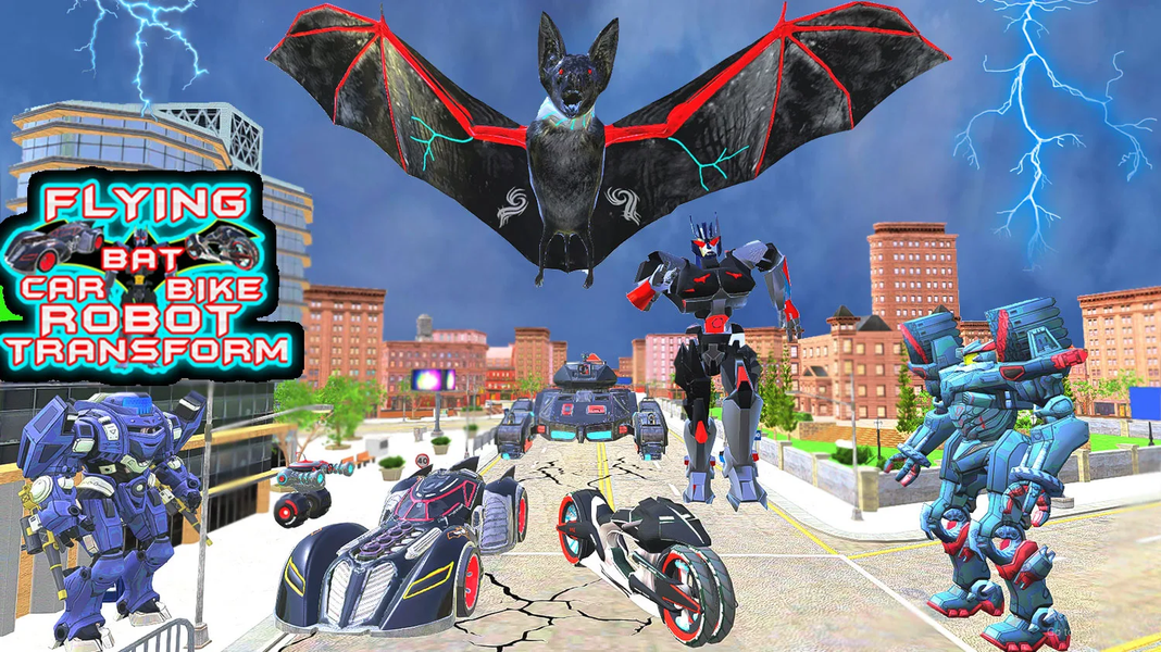 Bat Robot Fighting Game - Gameplay image of android game