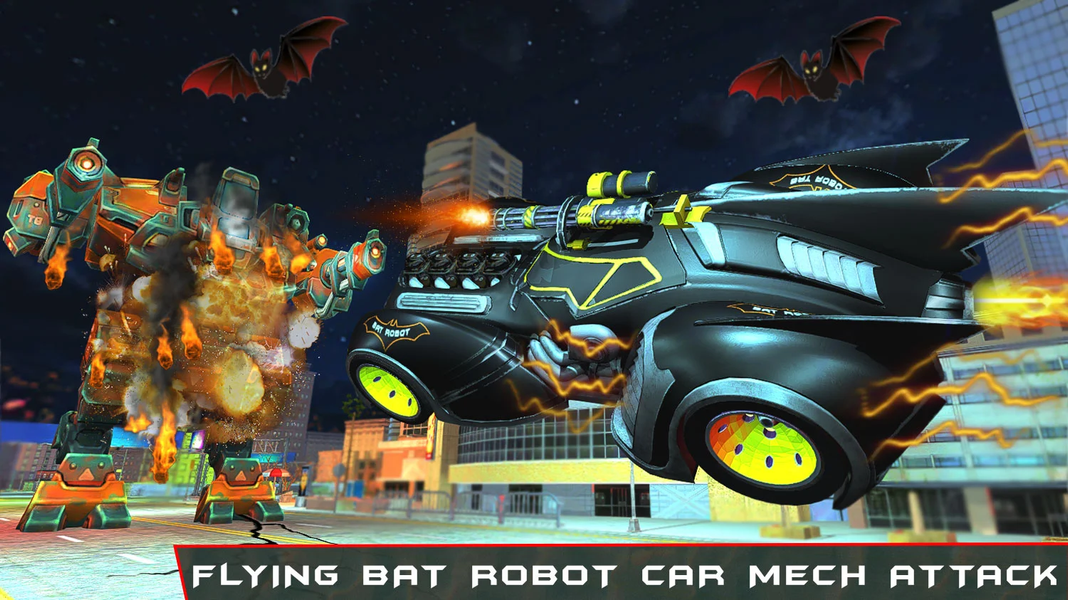 Bat Robot Fighting Game - Gameplay image of android game