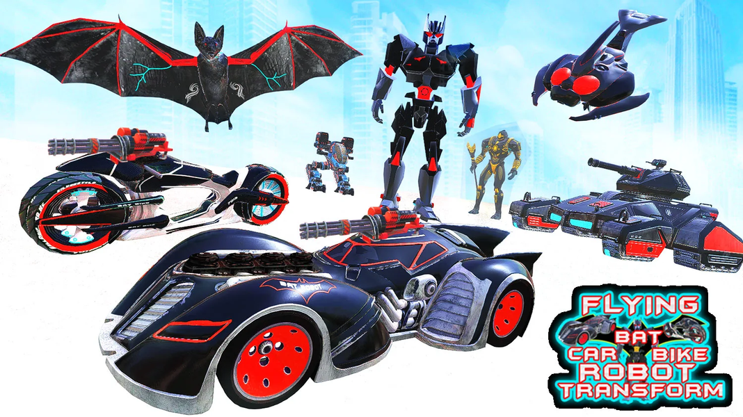 Bat Robot Fighting Game - Gameplay image of android game