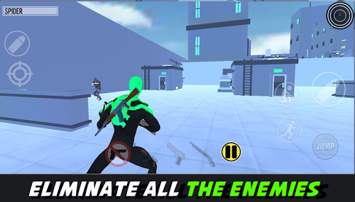 Spider Hero shooter - Gameplay image of android game