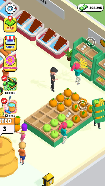 Supermarket Tycoon：Shopping - Gameplay image of android game