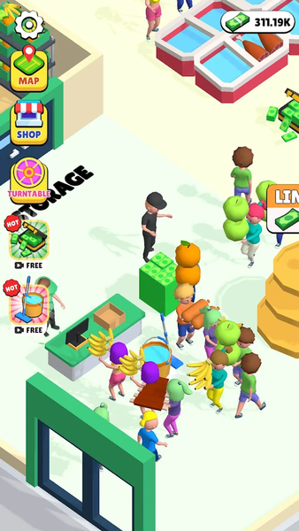 Supermarket Tycoon：Shopping - Gameplay image of android game