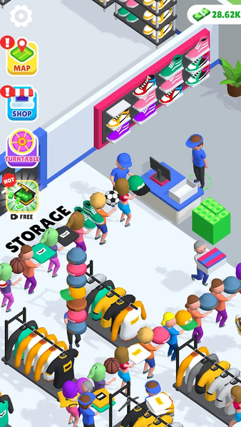 Go Clothing Rush - Gameplay image of android game