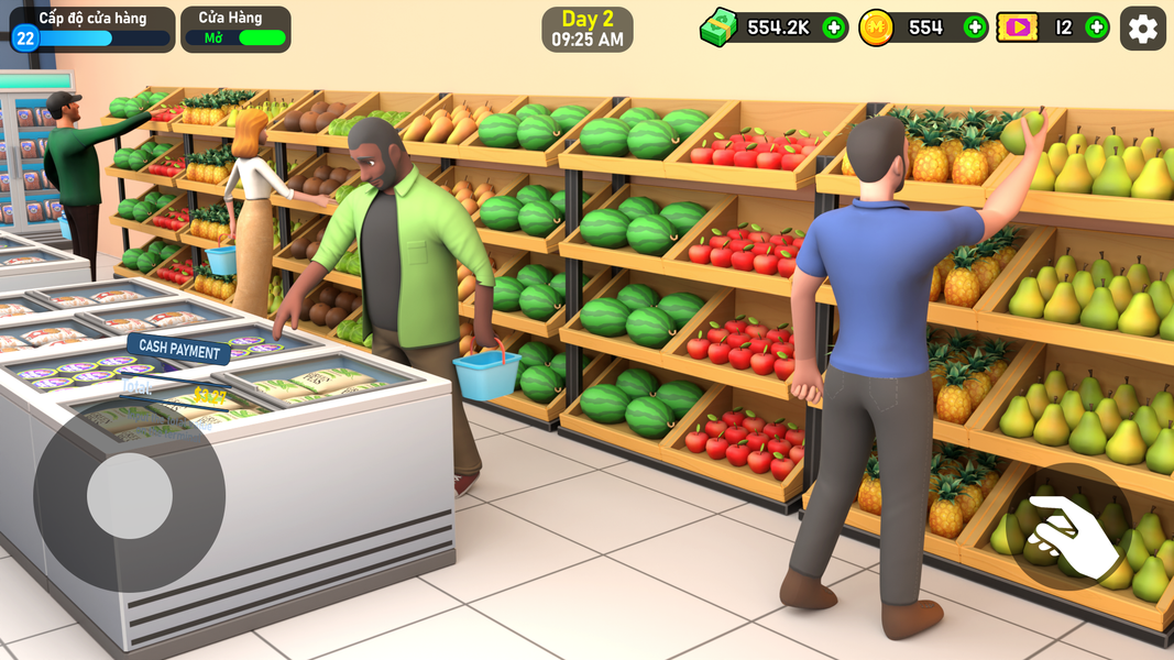 Supermarket Tycoon 3D - Gameplay image of android game