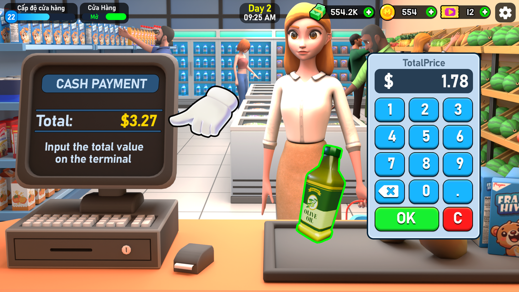 Supermarket Tycoon ۳D - عکس بازی موبایلی اندروید