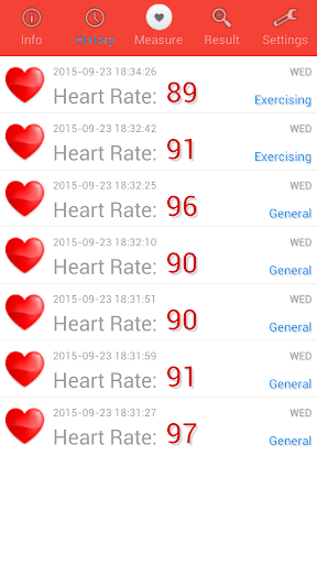 Heart Rate Monitor - Image screenshot of android app