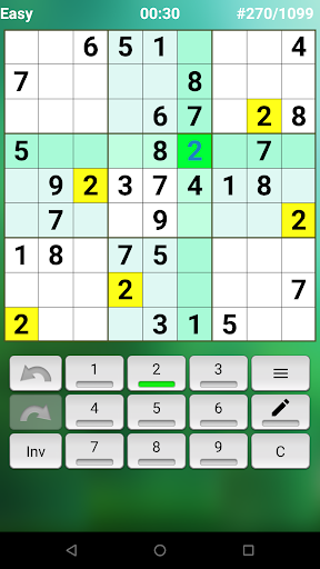 Sudoku offline - Gameplay image of android game