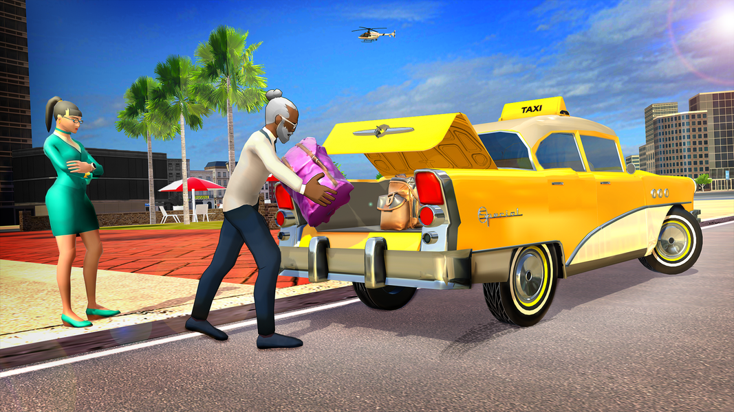 Real Taxi Driving : Grand City - Gameplay image of android game