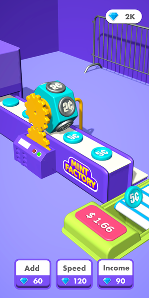 Mint Factory - Idle Money Game - Gameplay image of android game