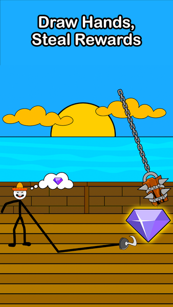 Thief Game: Stickman Escape - Gameplay image of android game