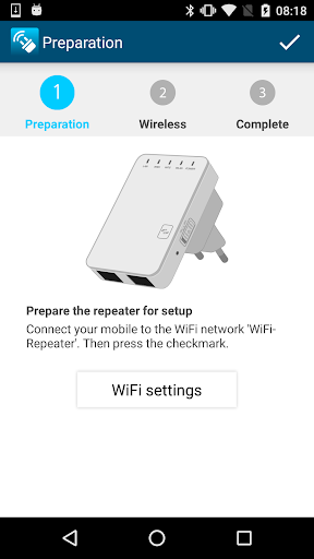 Maginon Wifi-Repeater - Image screenshot of android app