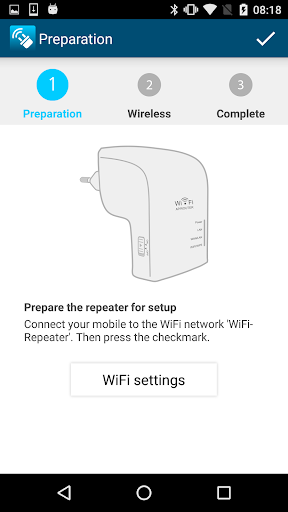 Maginon Wifi-Repeater - Image screenshot of android app