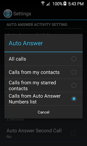 HandsFree Answer (Auto Answer) - عکس برنامه موبایلی اندروید