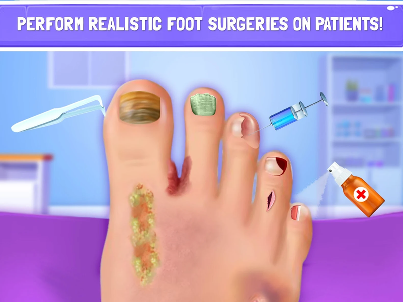 ASMR Foot Doctor Dash Hospital - عکس بازی موبایلی اندروید