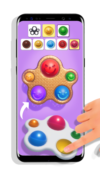 Satisfying DIY Fidget Buttons - عکس بازی موبایلی اندروید