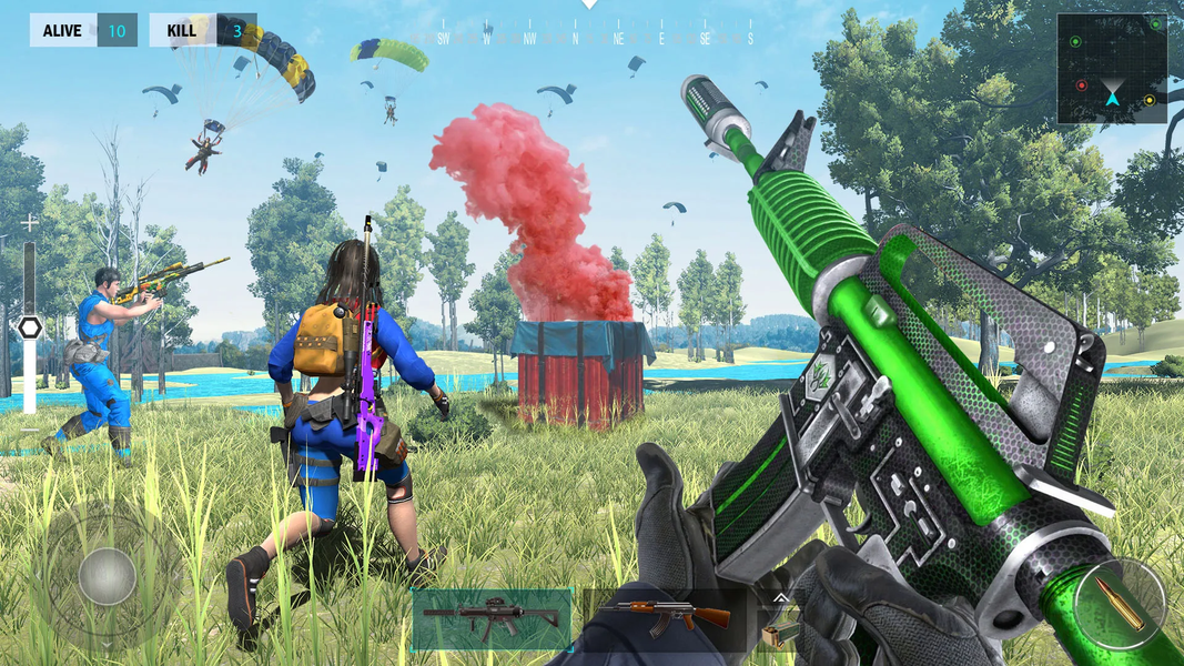 Offline Player Squad Fire Gun - Gameplay image of android game