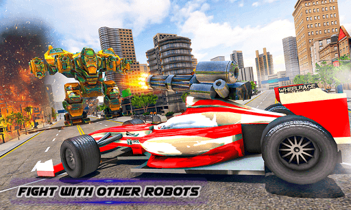 Formula Car Robot Transforming - Image screenshot of android app