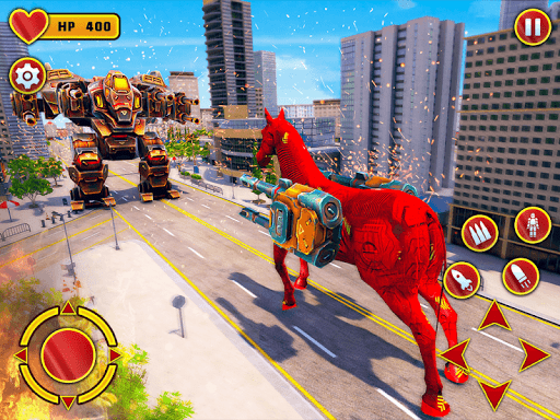Flying Horse Robot Transform: Horse Shooting Games - عکس بازی موبایلی اندروید