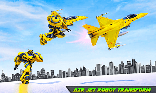 Air Jet Robot Transform : Robot Shooting Game - عکس بازی موبایلی اندروید