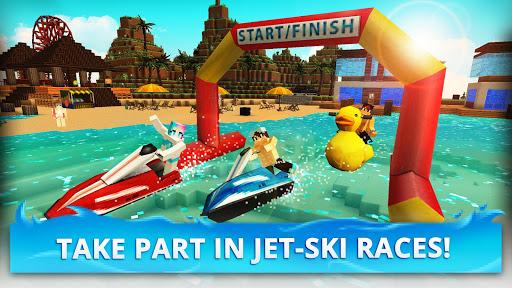 Jet Ski Craft: Crafting, Stunts & Jetski Games 3D - Gameplay image of android game