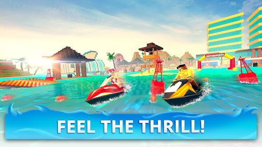 Jet Ski Craft: Crafting, Stunts & Jetski Games 3D - Gameplay image of android game