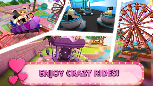 Girls Theme Park Craft: Water Slide Fun Park Games - Gameplay image of android game
