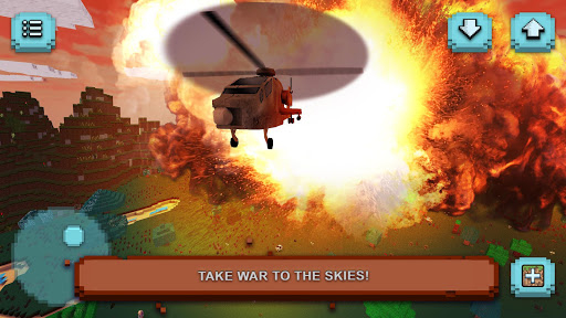 Gunship Craft: Crafting & Helicopter Flying Games - Gameplay image of android game