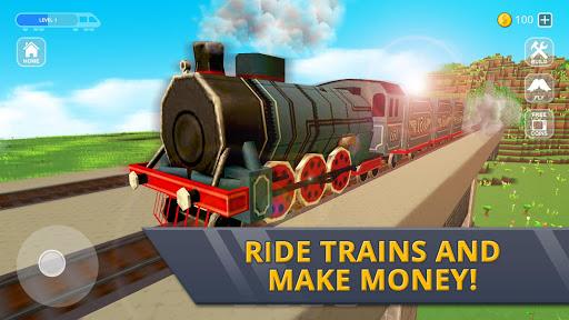 Railway Station Craft - Gameplay image of android game