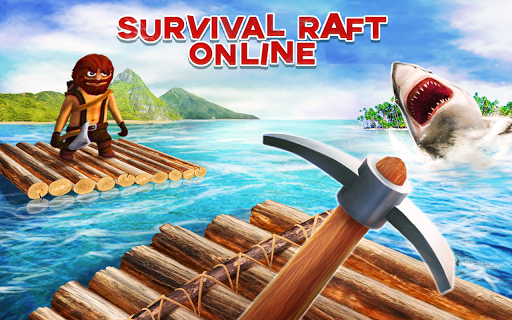 Survival on Raft Online War - Gameplay image of android game