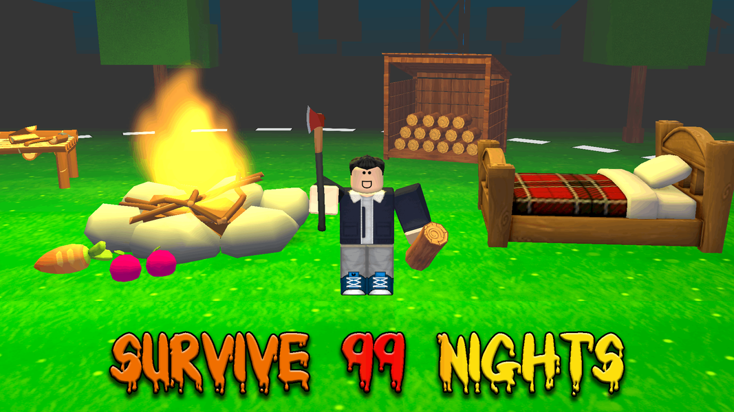 99 Nights Survive in Forest - Gameplay image of android game