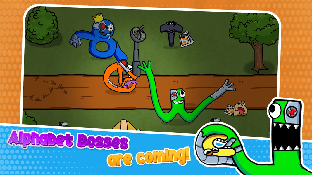 Rainbow But It’s Alphabet War - عکس بازی موبایلی اندروید