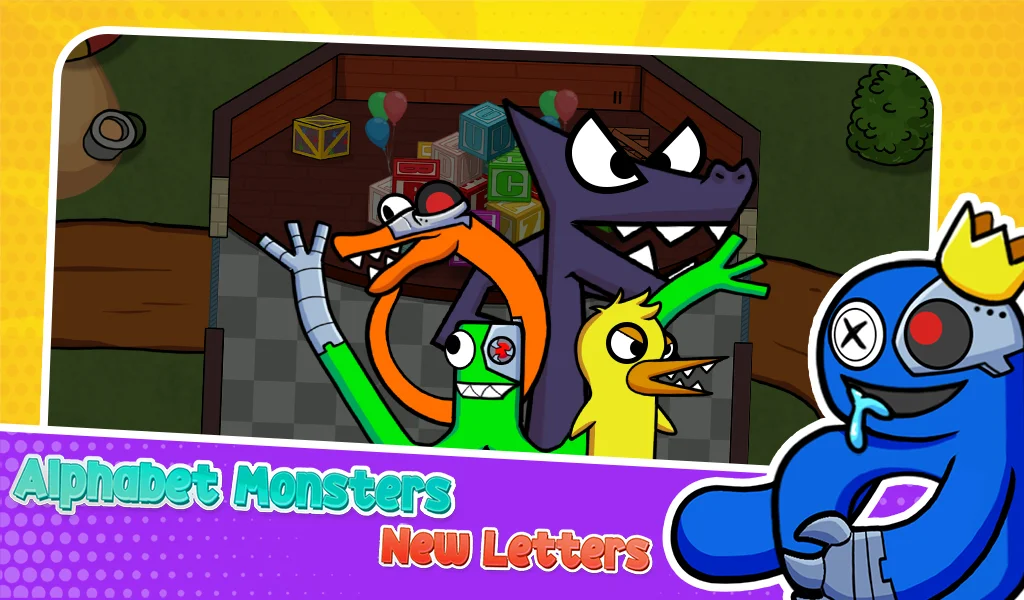 Rainbow But It’s Alphabet War - عکس بازی موبایلی اندروید