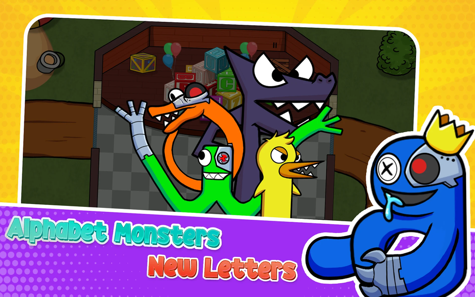 Rainbow But It’s Alphabet War - عکس بازی موبایلی اندروید