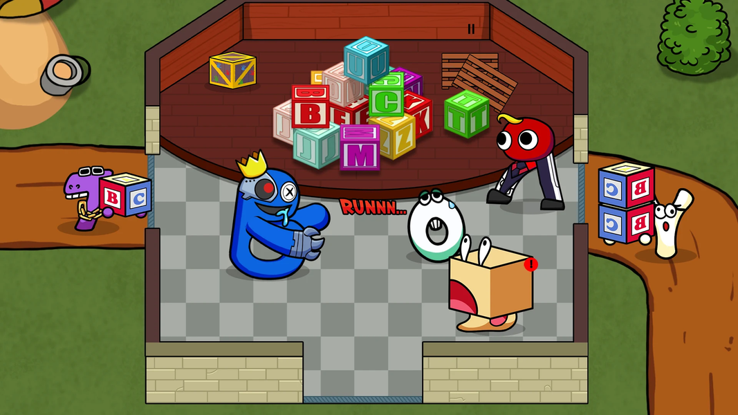 Rainbow But It’s Alphabet War - عکس بازی موبایلی اندروید