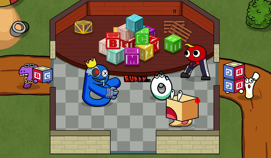 Rainbow But It’s Alphabet War - عکس بازی موبایلی اندروید