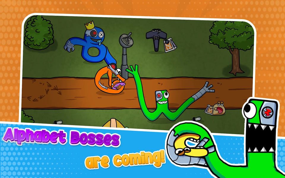 Rainbow But It’s Alphabet War - عکس بازی موبایلی اندروید