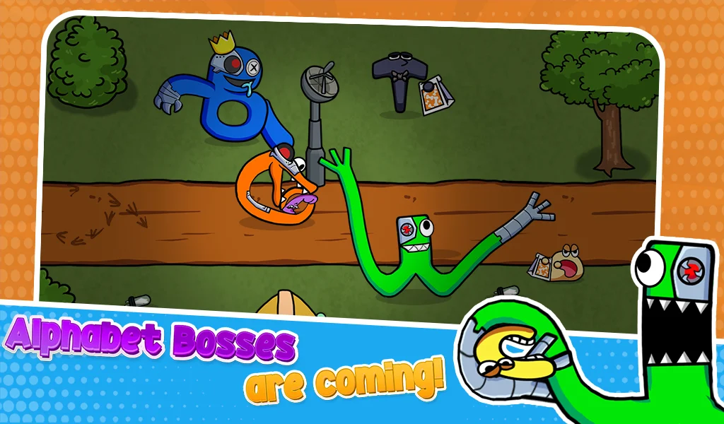 Rainbow But It’s Alphabet War - عکس بازی موبایلی اندروید