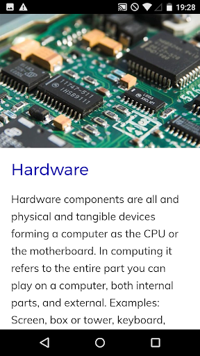 Informatics Course - Image screenshot of android app