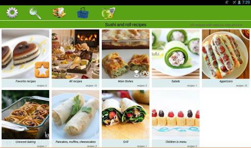 Sushi and roll recipes - عکس برنامه موبایلی اندروید
