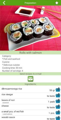 Sushi and roll recipes - عکس برنامه موبایلی اندروید