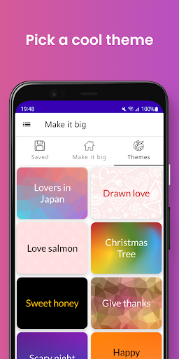 Make it big -  Large text - Image screenshot of android app