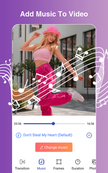 Video Maker With Music & Photo - عکس برنامه موبایلی اندروید