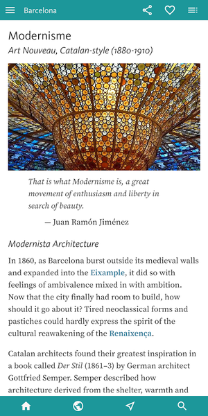 Barcelona Art & Culture Guide - Image screenshot of android app