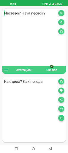 Azerbaijani - Russian Translat - Image screenshot of android app