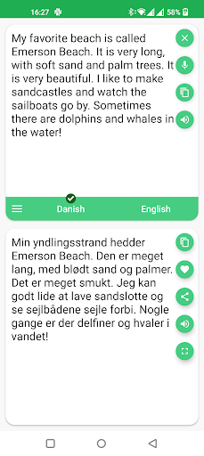Danish - English Translator - عکس برنامه موبایلی اندروید