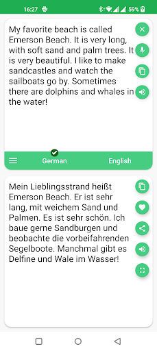 German - English Translator - عکس برنامه موبایلی اندروید